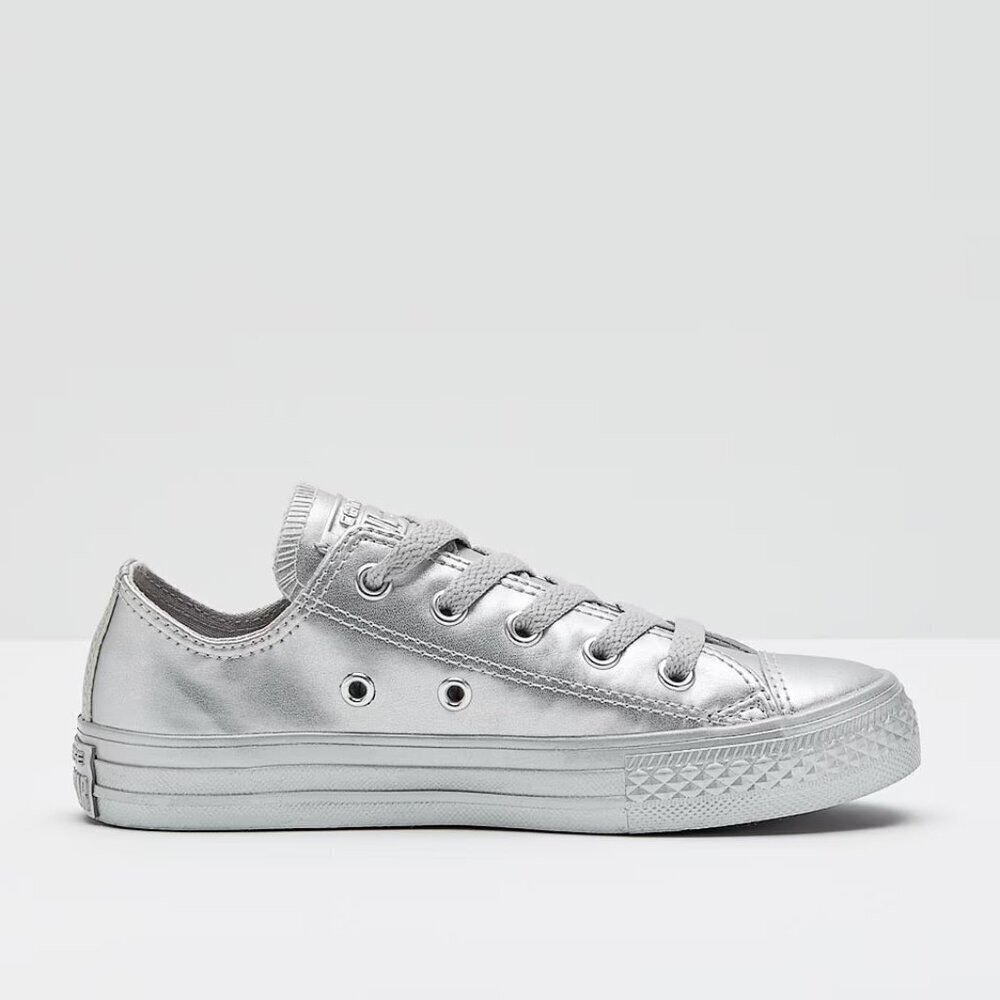 CONVERSE Chuck Taylor All Star Classic Silver Kids Sneakers Size US 2
